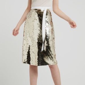 NWT J.Crew Sequin Midi Skirt